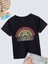 Rahat Kalıp Pamuklu Baskılı Siyah Çocuk T-Shirt 1