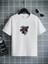 Rahat Kalıp Pamuklu Baskılı Beyaz Çocuk T-Shirt 1