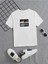 Rahat Kalıp Pamuklu Baskılı Beyaz Çocuk T-Shirt 1