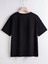 Rahat Kalıp Pamuklu Baskılı Siyah Çocuk T-Shirt 2