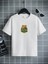 Rahat Kalıp Pamuklu Baskılı Beyaz Çocuk T-Shirt 1