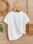 Rahat Kalıp Pamuklu Baskılı Beyaz Çocuk T-Shirt 2