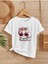 Rahat Kalıp Pamuklu Baskılı Beyaz Çocuk T-Shirt 1