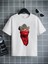 Rahat Kalıp Pamuklu Baskılı Beyaz Çocuk T-Shirt 1