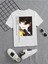 Rahat Kalıp Pamuklu Baskılı Beyaz Çocuk T-Shirt 1