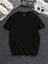 Kampanyalı 3 Siyah Düz Basic Oversize Pamuklu Tshirt 2