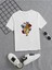 Rahat Kalıp Pamuklu Baskılı Beyaz Çocuk T-Shirt 1