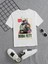 Rahat Kalıp Pamuklu Baskılı Beyaz Çocuk T-Shirt 1