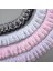 Pembe Tarzı 3 Yard Çift Katmanlı Pileli Organze Dantel Trim Şerit Fırfır Trim Kumaş Işlemeli Yaka Dikiş Giyim Ekleme Malzemesi 4cm (Yurt Dışından) 2