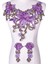 No.41 Tarzı Urple Nakış Yaka Yaka Venise Dantel Çiçekler Yaka Aplike Trim, Dantel Kumaş Dikiş Malzemeleri (Yurt Dışından) 1