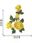 Sarı Stil Yeni Varış Güllerkelebek Çiçekler Nakış Yamalar Üzerinde Dikmek Dikili Aplike Dikmek Rozet Zanaat Işlemeli Dıy Giysi Pantolon Için (Yurt Dışından) 4