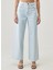 Kadın Yüksek Bel Loose Fit Denim Pantolon L32AGGOU 4