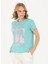 Yuvarlak Yaka Mint Kadın T-Shirt GADA 1
