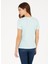 V Yaka Açık Turkuaz Kadın T-Shirt GAHEN 5
