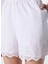 Normal Bel Normal Beyaz Kadın Şort Onllou Lıfe Emb Loose Shorts Ptm 5