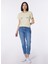 Bisiklet Yaka Bej Kadın T-Shirt W4GI48K9RM1-F1CC 1