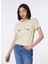 Bisiklet Yaka Bej Kadın T-Shirt W4GI48K9RM1-F1CC 2