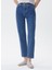 Yüksek Bel Geniş Paça Straight Koyu Lacivert Kadın Denim Pantolon 242 Lcf 121001 Clara Posey Db Mıd 2