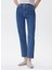 Yüksek Bel Geniş Paça Straight Koyu Lacivert Kadın Denim Pantolon 242 Lcf 121001 Clara Posey Db Mıd 4