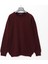 Erkek Uzun Kol Bisiklet Yaka büyük beden Sweat - B180856 - Koyu Bordo 1