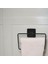 Bez Havluluk Aparatı Bez Havlu Askısı Paslanmaz Yapışkanlı Lavabo Banyo Metal Siyah Kare Stand 5