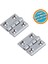 Mobilya Pencere Kapı Duşakabin Mini Dolap Menteşesi Yaprak Menteşe Krom 40 x 40 mm 2 Adet 1