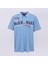 Erkek Kısa Kol Polo Yaka Baskılı Büyük Beden T-Shirt - BPL-400337 - Mavi 1