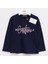 Kız Çocuk Uzun Kol İnce Sweat - 31483 - Lacivert 1