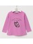 Kız Çocuk Uzun Kollu İnce Tişört - 32429 - Lila 1