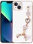 Apple iPhone 13 - Uyumlu El Tutamaçlı Kamera Korumalı Zore Taka Silikon Kapak-Pembe 5