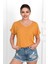 Kadın V Yaka Kısa Kollu T-Shirt 1478-23 2
