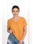 Kadın V Yaka Kısa Kollu T-Shirt 1478-23 5