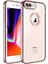 Farma İletişim Teknolojileri Apple iPhone 8 Plus - Uyumlu Kamera Korumalı Logo Gösteren Zore Omega Kapak-Rose Gold 1