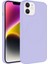 Apple iPhone 11 - Uyumlu Magsafe Wireless Şarj Özellikli Pastel Renk Silikon Zore Plas Kapak-Lila 1