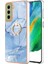 Samsung Galaxy S21 Fe 5g Için Kılıf 360 &deg; Dönebilir Halka Tampon Mermer Tpu (Yurt Dışından) 5