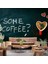 Kahve Bardağı ve Yazı Temalı Cafe Duvar Kağıdı Baskı 1