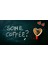 Kahve Bardağı ve Yazı Temalı Cafe Duvar Kağıdı Baskı 5