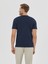 Erkek Slım Fıt Tişört-Lacivert 4