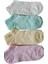 4 Çift Sevimli Desenli Kadın Patik Dikişli Retro Düşük Kesim Ayak Bileği Sox Örgü Ince Kristal Ipek Çorap 36-41 3