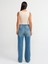 71466 Kendinden Tintli Straight Denim Pantolon-Mavi 2