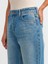 71466 Kendinden Tintli Straight Denim Pantolon-Mavi 4