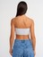 20858 Askılı Crop Top-Gri Melanj 2
