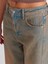 71464 Önü Parçalı Baggy Denim Pantolon-Tint 4