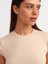 30899 Yanları Büzgü Detaylı Top-Açık Bej 3
