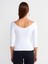 30900 Bisiklet Yaka Poliamid T-Shirt-Beyaz 2
