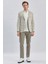 Koyu Haki Mono Yaka Ekose Desen 2 Düğmeli 6 Drop Slim Fit Ceket 1002240158 1