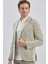 Koyu Haki Mono Yaka Ekose Desen 2 Düğmeli 6 Drop Slim Fit Ceket 1002240158 2