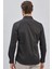 Siyah Uzun Kollu Sert Yaka Cepsiz Pamuklu Likralı Klasik Slim Fit Dar Kesim Gömlek 1004240234 5