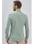 Açık Yeşil Uzun Kollu Biritli Yaka Biyeli Pamuklu Likralı Casual Slim Fit Dar Kesim Gömlek 1004240232 5