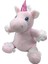 Pembe Tek Boynuzlu Bebek Küçük Oyuncak Sevimli Midilli Oturan Bebek Peluş Oyuncak (Yurt Dışından) 1
